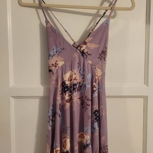 Purple floral dress